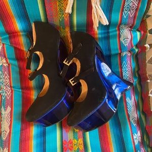 Paper Fox Size 7.5 Transparent Heels